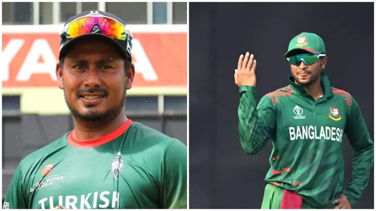 মোহাম্মদ আশরাফুল ও সাকিব আল হাসান। ছবি : সংগৃহীত