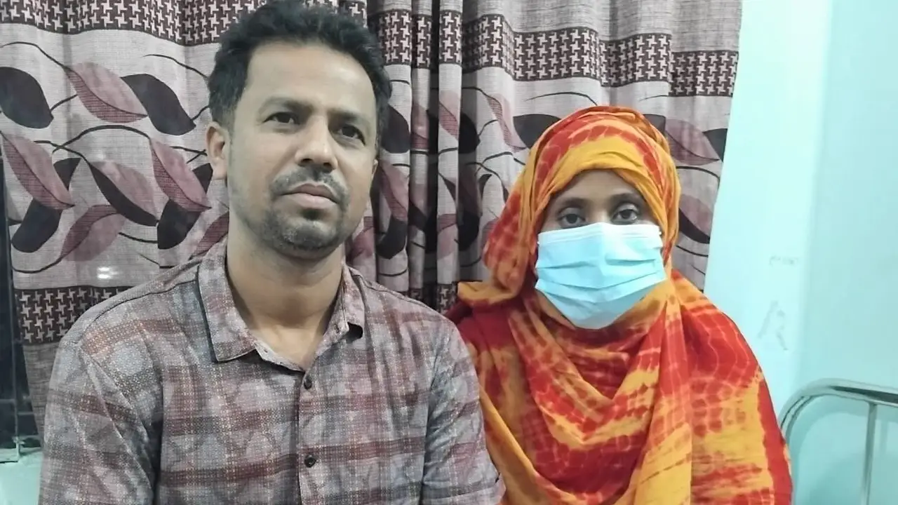 জসিম উদ্দিন ও স্ত্রী মিনারা। ছবি : এশিয়া পোস্ট