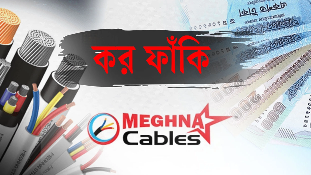 ৭ নথি জাল করে সাড়ে ৮ কোটি টাকা কর ফাঁকি দিয়েছে মেঘনা ক্যাবলস