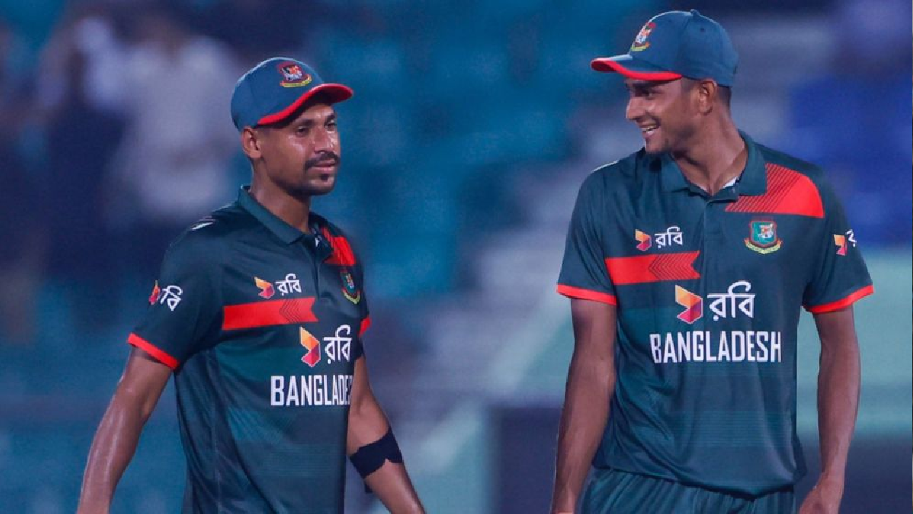 মোস্তাফিজুর রহমান ও নাহিদ রানা। ছবি : সংগৃহীত