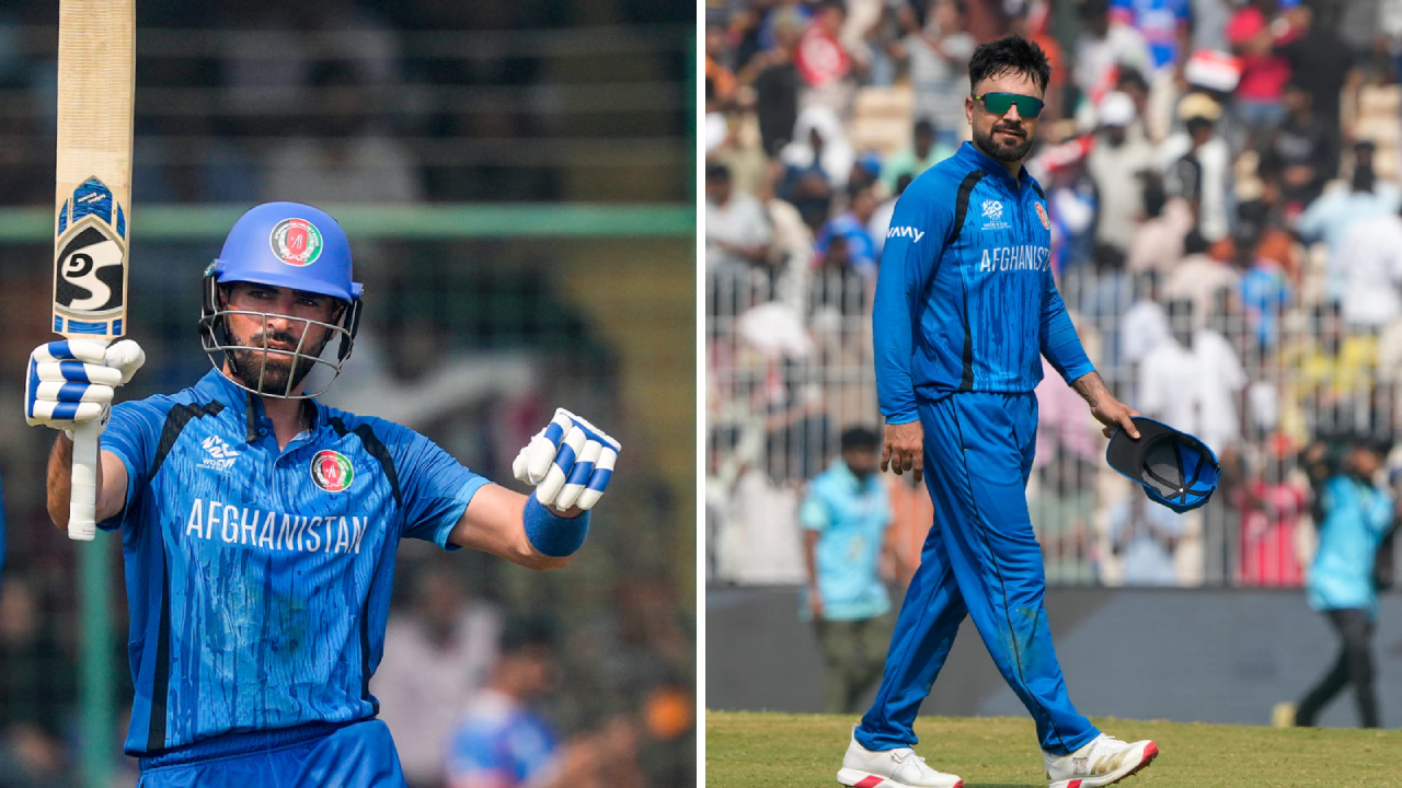ইব্রাহিম জাদরান ও রশিদ খান। ছবি: সংগৃহীত