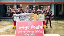 ফেনীতে অর্ধকোটি টাকার অবৈধ ভারতীয় পণ্য জব্দ