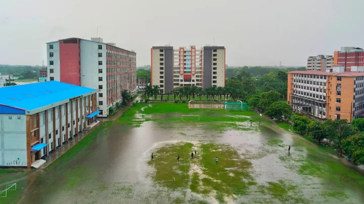 যবিপ্রবির একমাত্র খেলার মাঠের বেহাল দশা