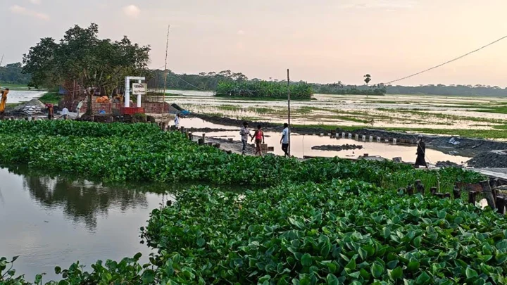 ২০ মিটার নদীতে হচ্ছে ১১৪ মিটার সেতু, নেই সংযোগ সড়ক