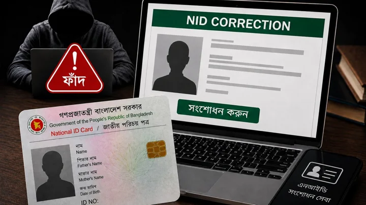 ২৪ ঘণ্টায় এনআইডি সংশোধনের ফাঁদ, ভুয়া কর্মকর্তার খপ্পরে গ্রাহকরা 