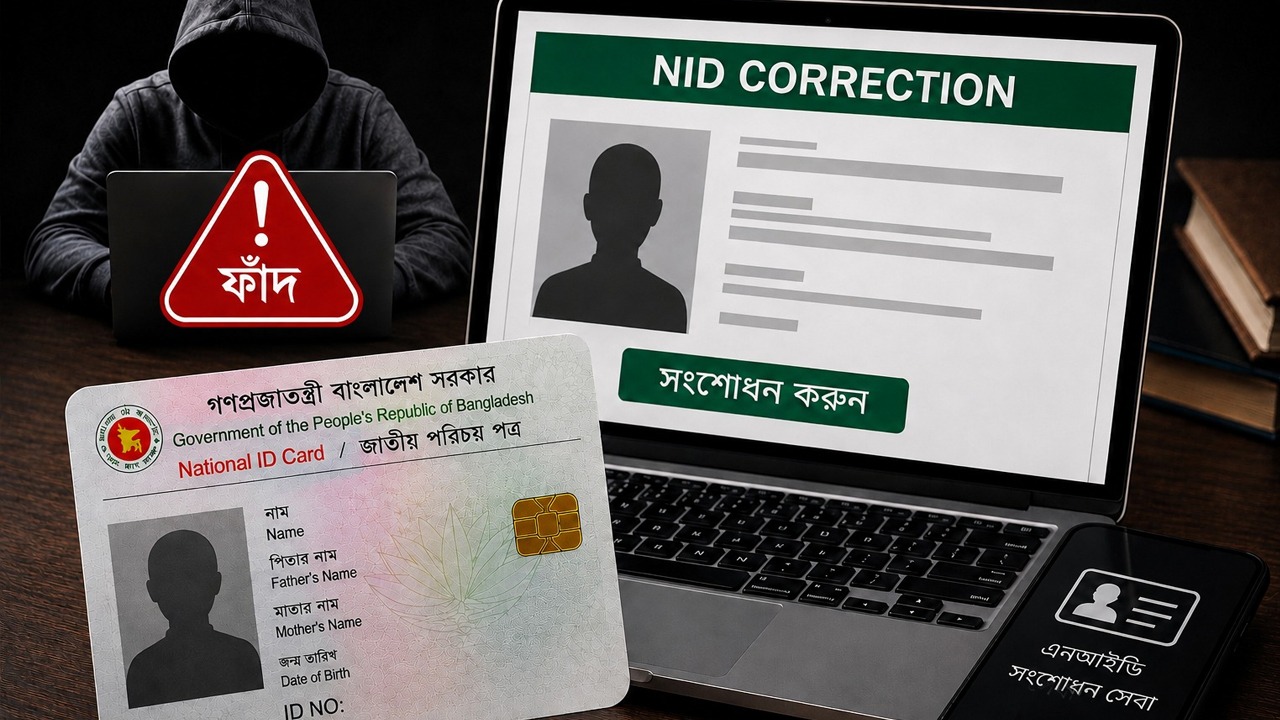 ২৪ ঘণ্টায় এনআইডি সংশোধনের ফাঁদ, ভুয়া কর্মকর্তার খপ্পরে গ্রাহকরা
