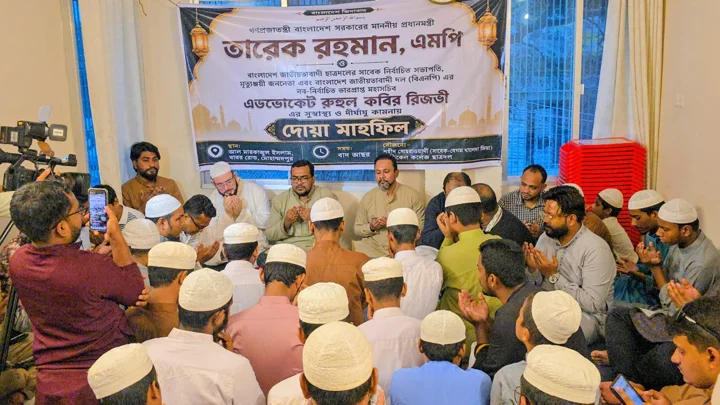 রুহুল কবির রিজভীর জন্মদিনে ছাত্রদলের দোয়া মাহফিল