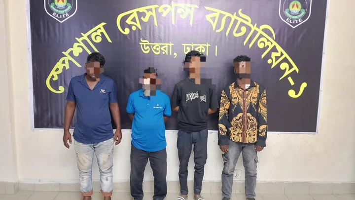 উত্তরায় ফলের আড়তে চাঁদাবাজির অভিযোগে গ্রেপ্তার ৪