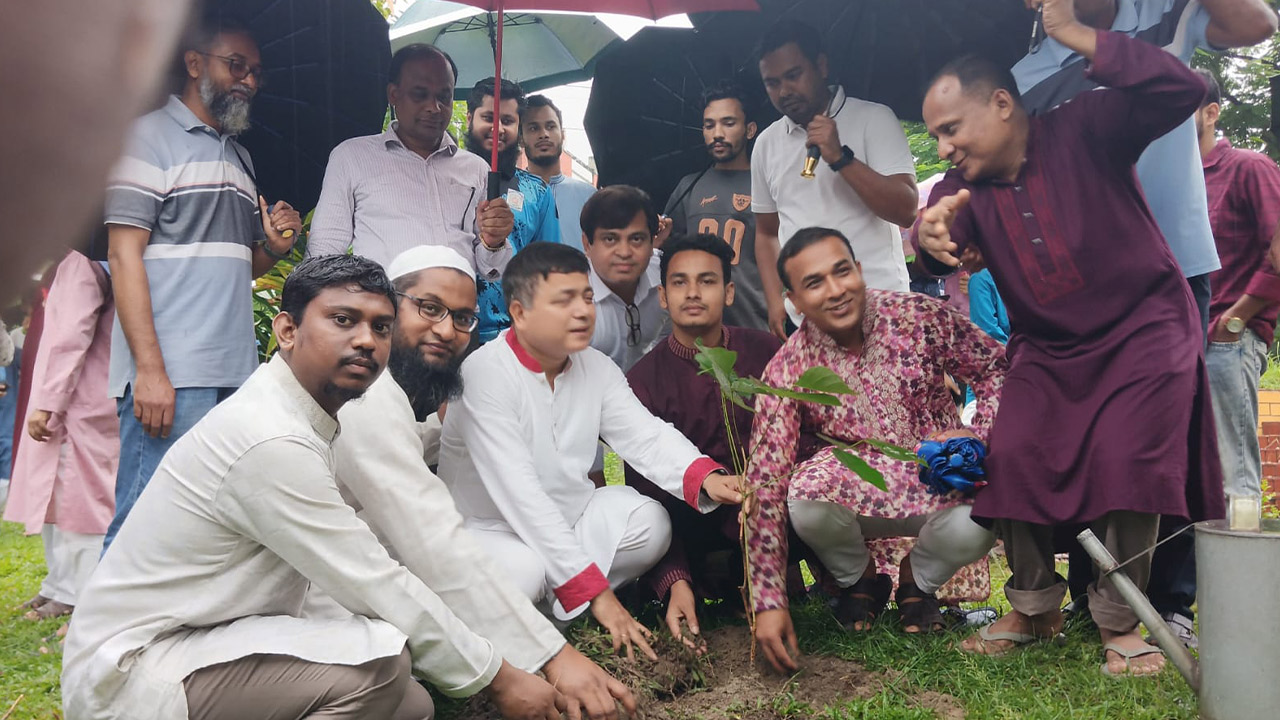 বেরোবিতে বৃক্ষ রোপণ। ছবি: এশিয়া পোস্ট