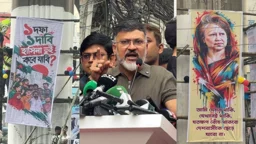 মেট্রোরেলের পিলারে খালেদা জিয়ার ছবি ও জুলাই অভ্যুত্থানের গ্রাফিতি