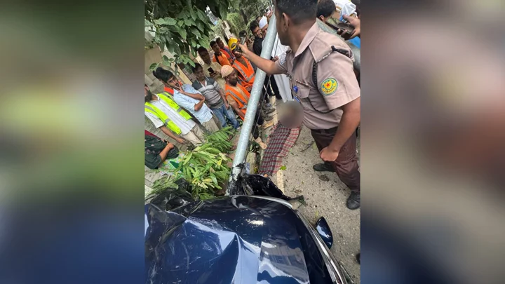 বারিধারায় অপ্রাপ্তবয়স্ক চালকের বেপরোয়া গতিতে প্রাণ গেল নির্মাণ শ্রমিকের