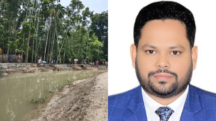 খাল খনন শেষে প্রকল্পের ১৪ লাখ টাকা ফেরত দিলেন ইউএনও