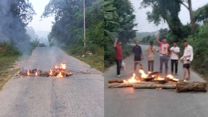 ৫ দাবিতে সাজেকে চতুর্থ দিনের অবরোধ, বন্ধ যান চলাচল