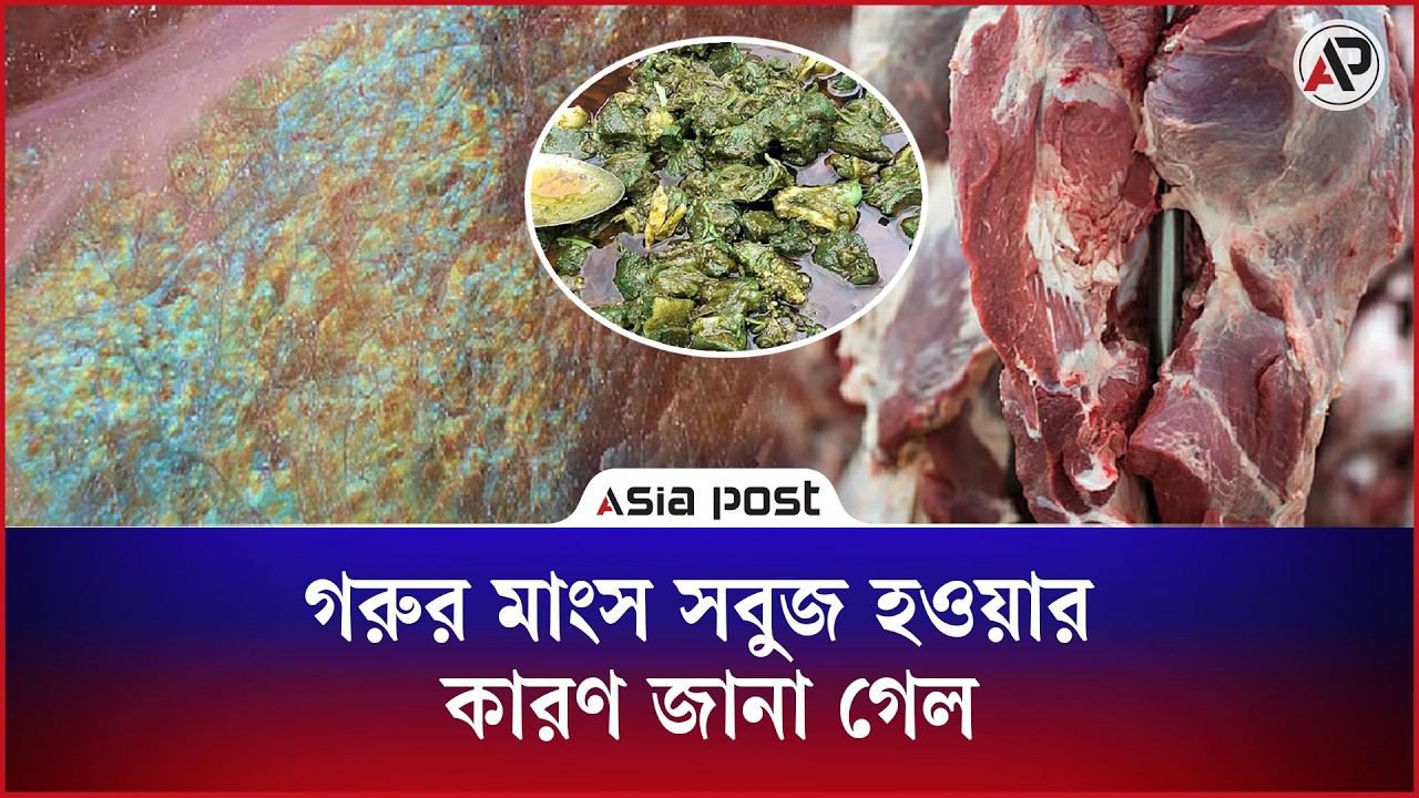 গরুর মাংস সবুজ হওয়ার কারণ জানা গেল 