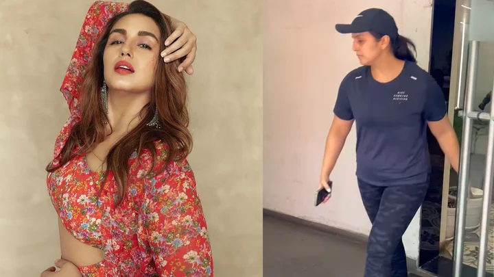 মুখ লুকিয়ে দৌড়ে গাড়িতে উঠলেন হুমা কুরেশি
