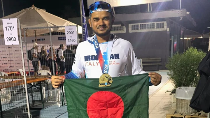 ইতালির আয়রনম্যান খেতাব জয় করলেন বাংলাদেশের ইমতিয়াজ