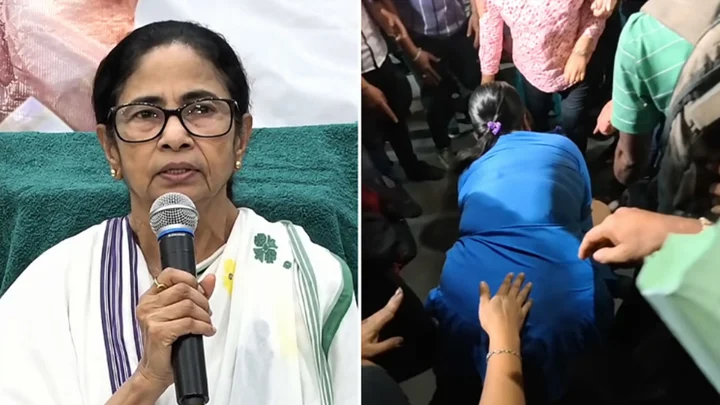 পূজা উদ্বোধনে যাওয়ার সময় মমতা বন্দ্যোপাধ্যায়ের ওপর হামলা