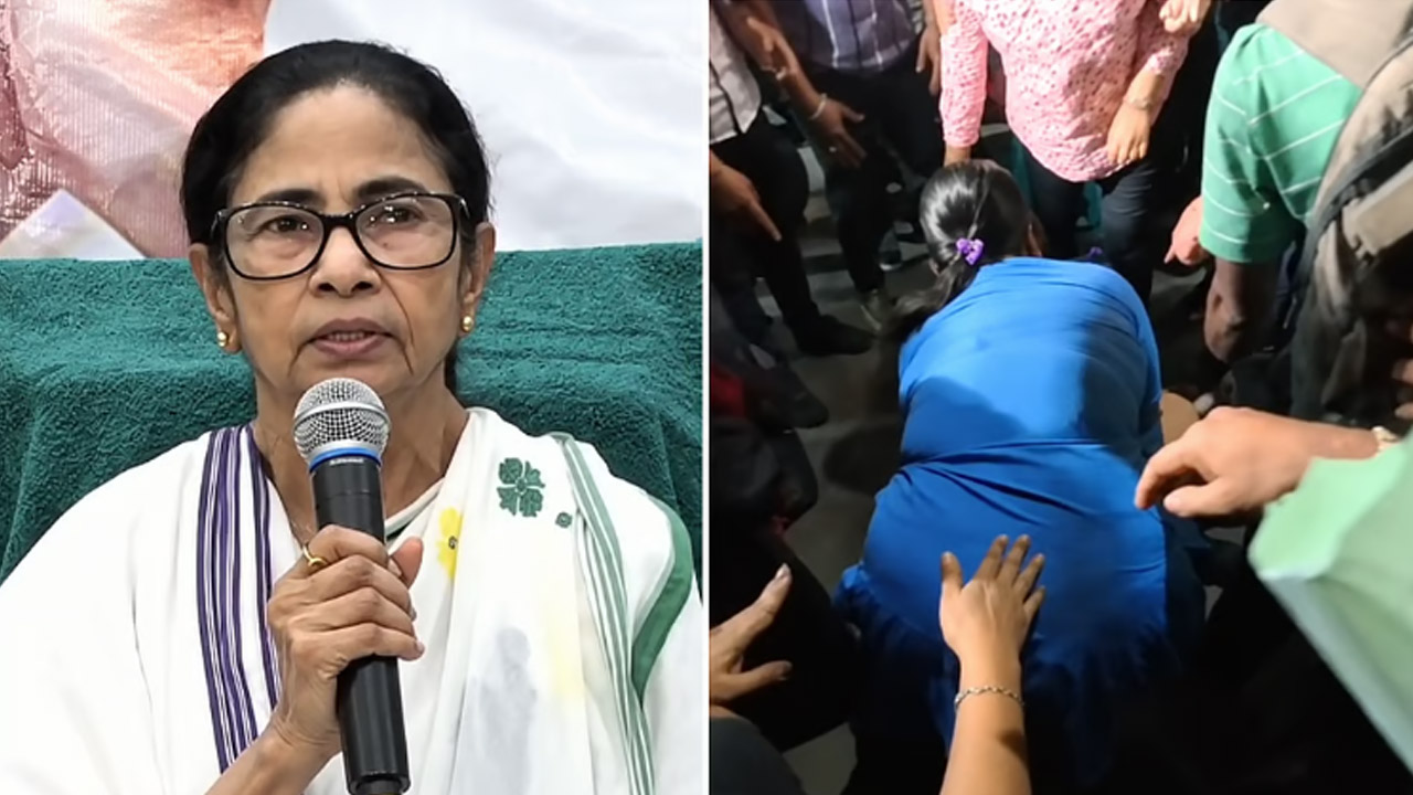 পূজা উদ্বোধনে যাওয়ার সময় মমতা বন্দ্যোপাধ্যায়ের ওপর হামলা