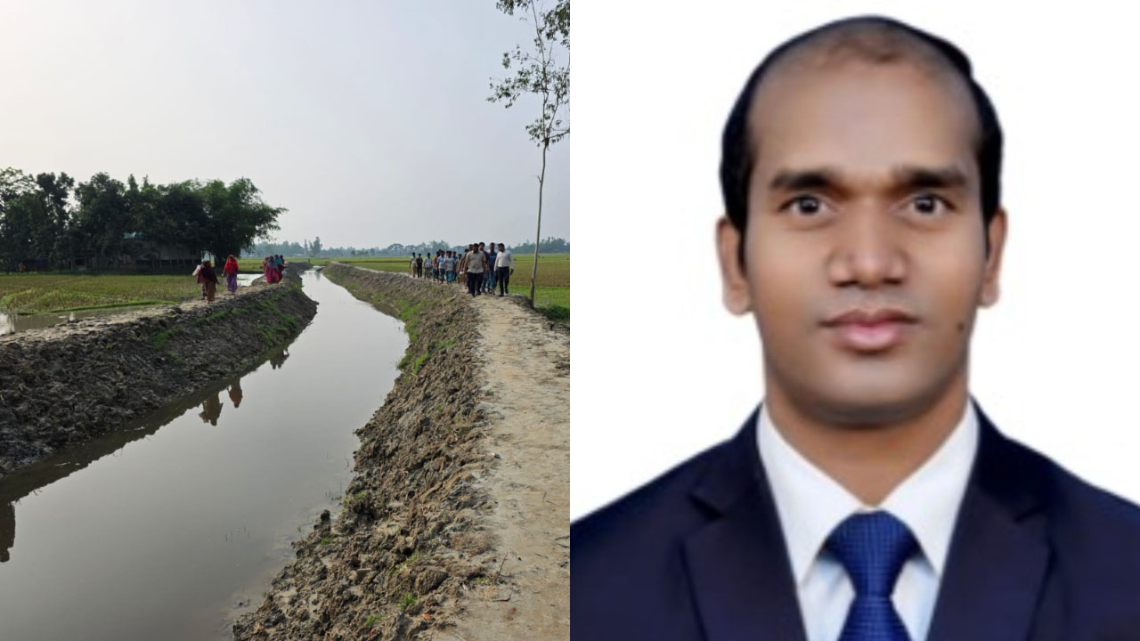 খাল খনন শেষে প্রকল্পের ৪১ লাখ টাকা ফেরত দিলেন ইউএনও