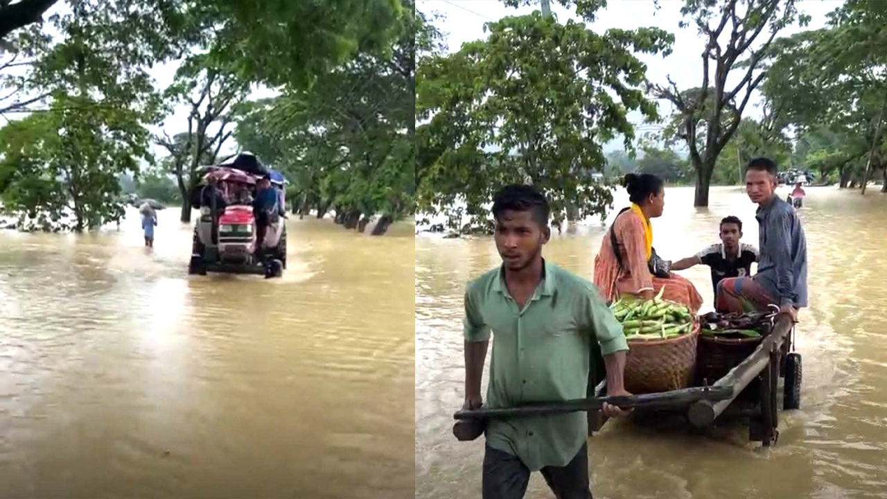 সড়ক ডুবে যাওয়ায় সাজেকে আটকা পড়েছেন চার শতাধিক পর্যটক