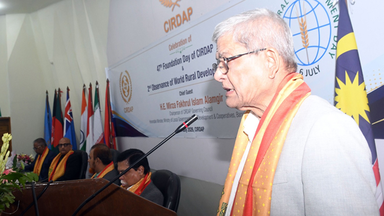 উন্নয়ন হতে হবে অন্তর্ভুক্তিমূলক, ন্যায়সংগত ও পল্লীকেন্দ্রিক: মির্জা ফখরুল