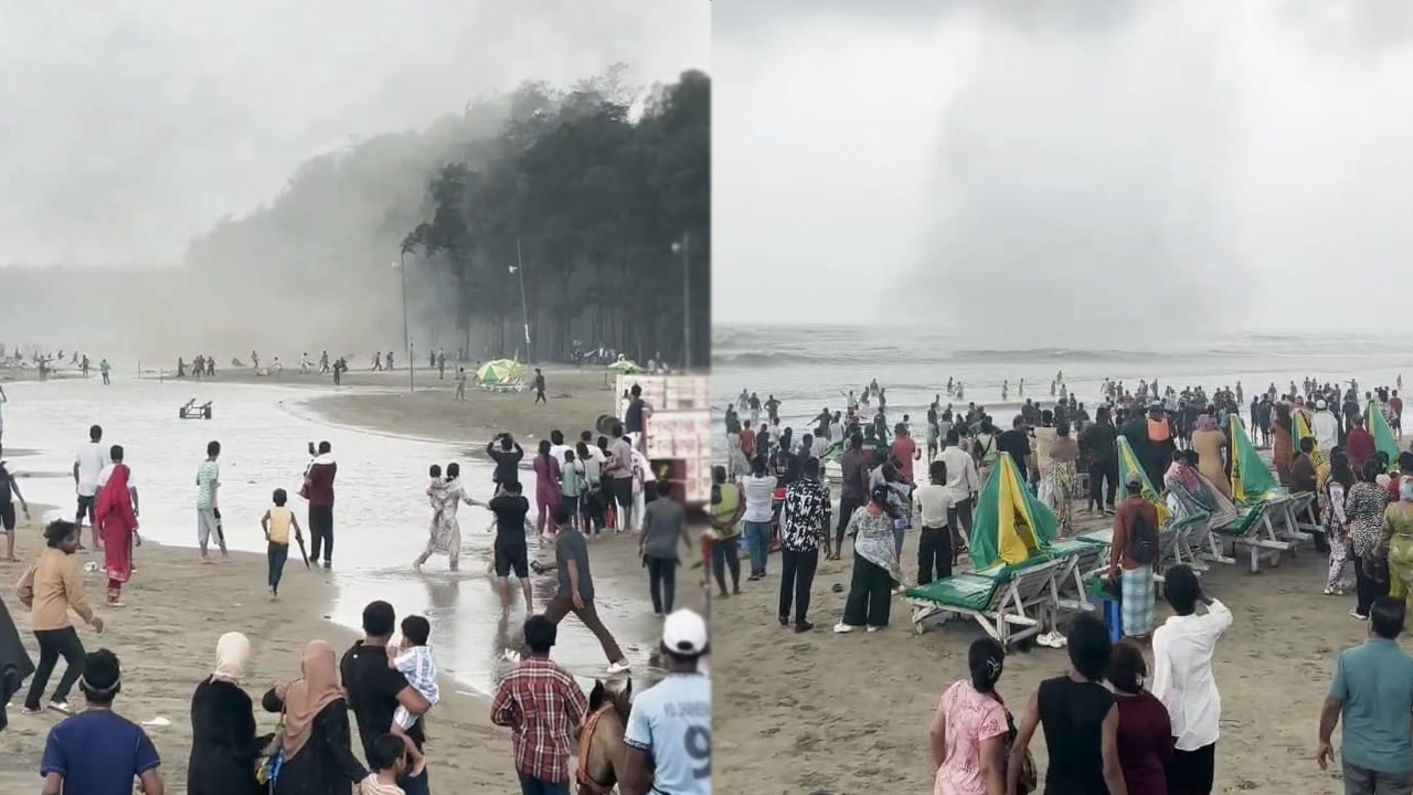 কক্সবাজার সৈকতে টর্নেডোর আঘাত