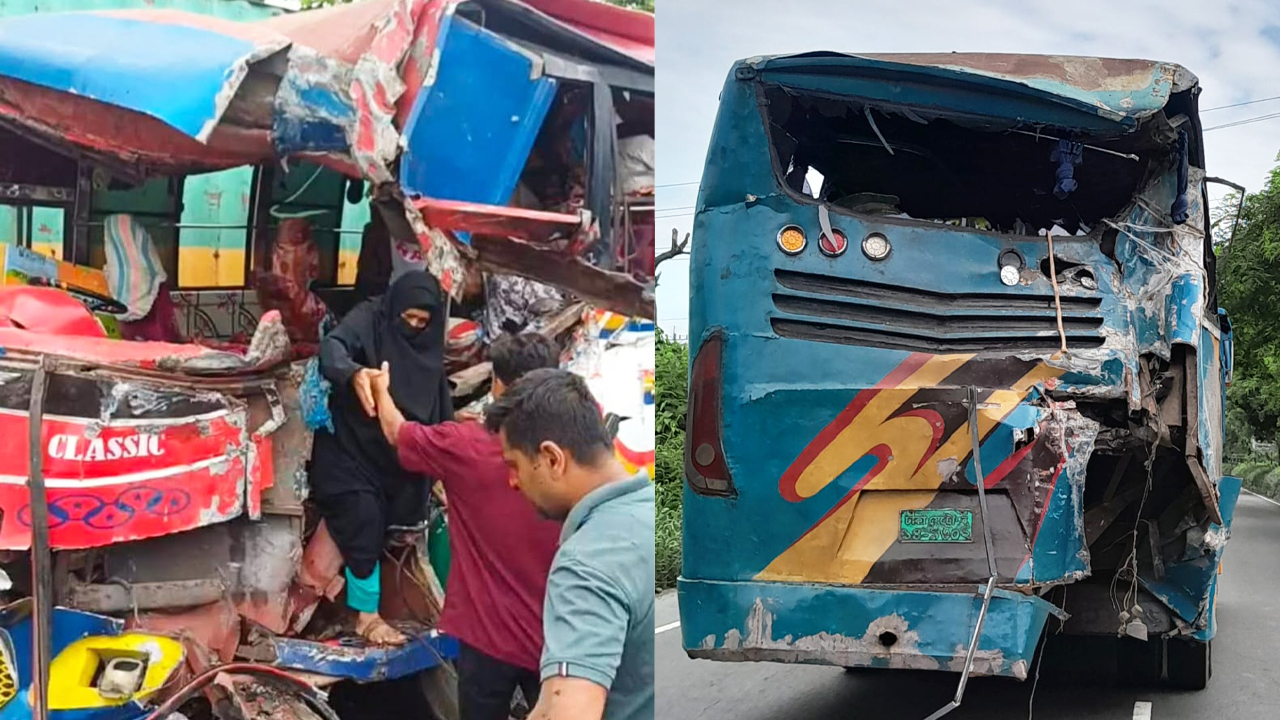 কুমিল্লায় দুই বাসের সংঘর্ষে একজন নিহত