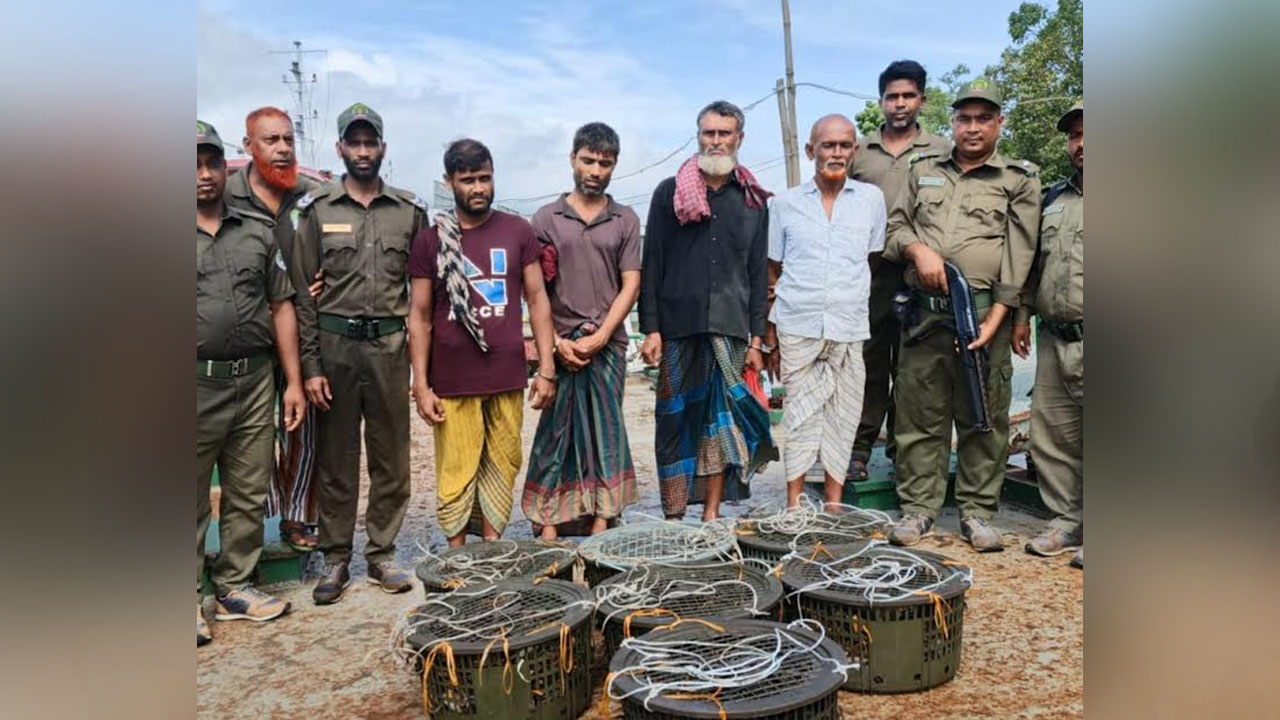 সুন্দরবনে হরিণ ধরার ফাঁদসহ আটক ৪