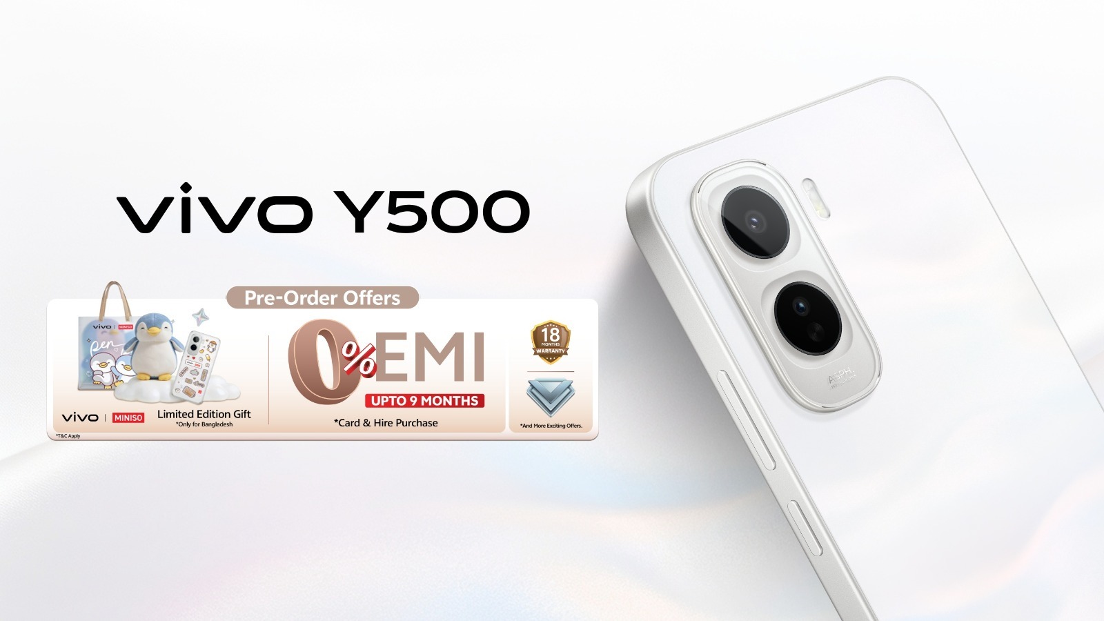 Exclusive gifts await with vivo Y500 pre-order