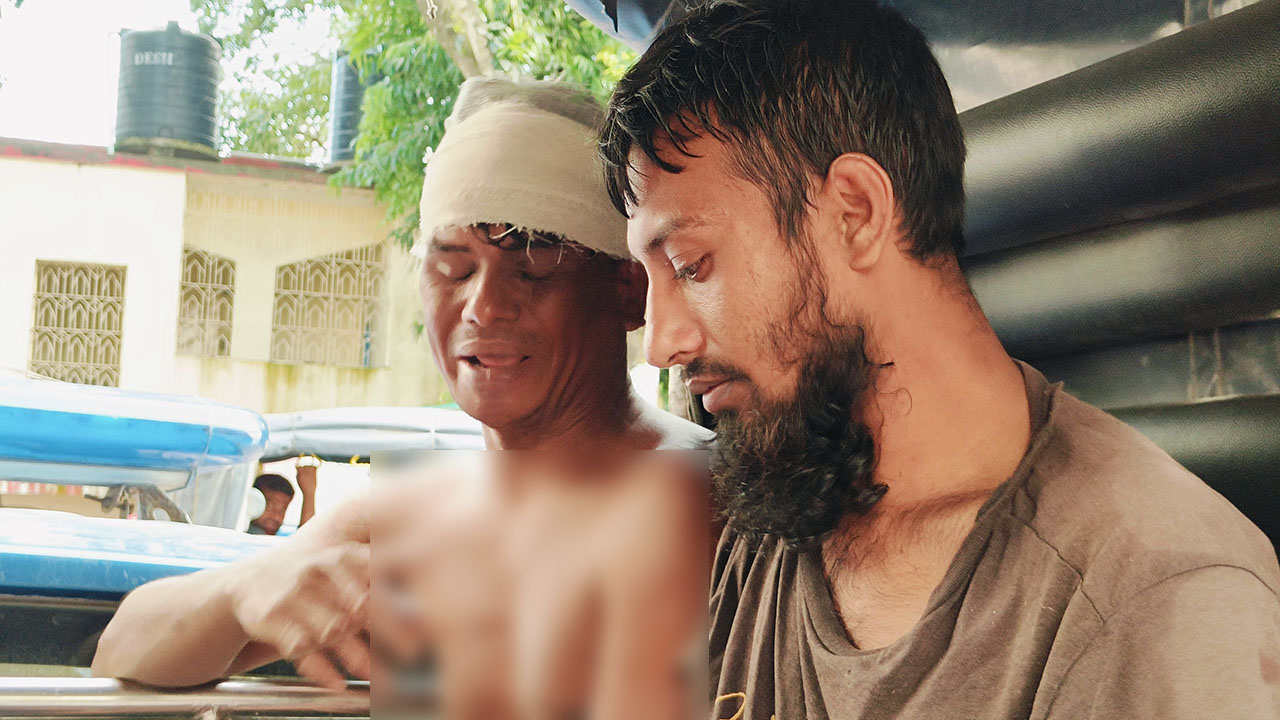কচুরিপানার নিচে ১০ ঘণ্টা লুকিয়ে থেকেও ধরা দুই গরু চোর
