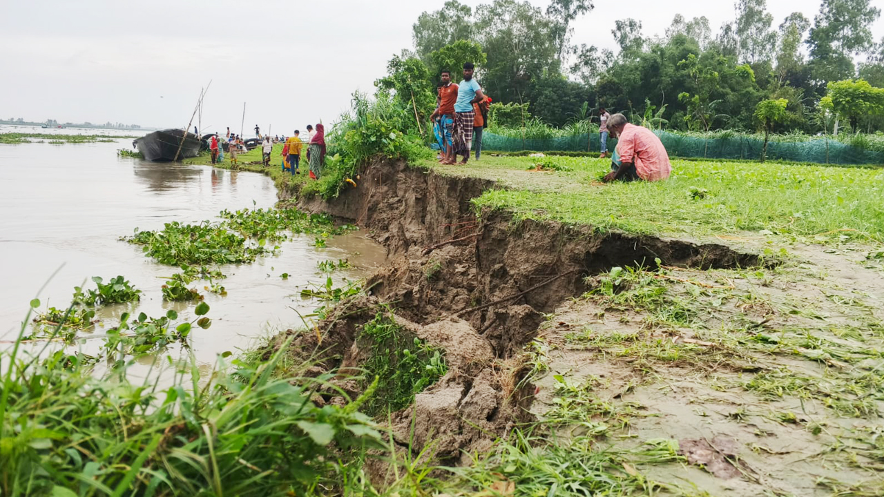 কমছে তিস্তা ব্রহ্মপুত্র যমুনার পানি, তীব্র স্রোতে বাড়ছে ভাঙন