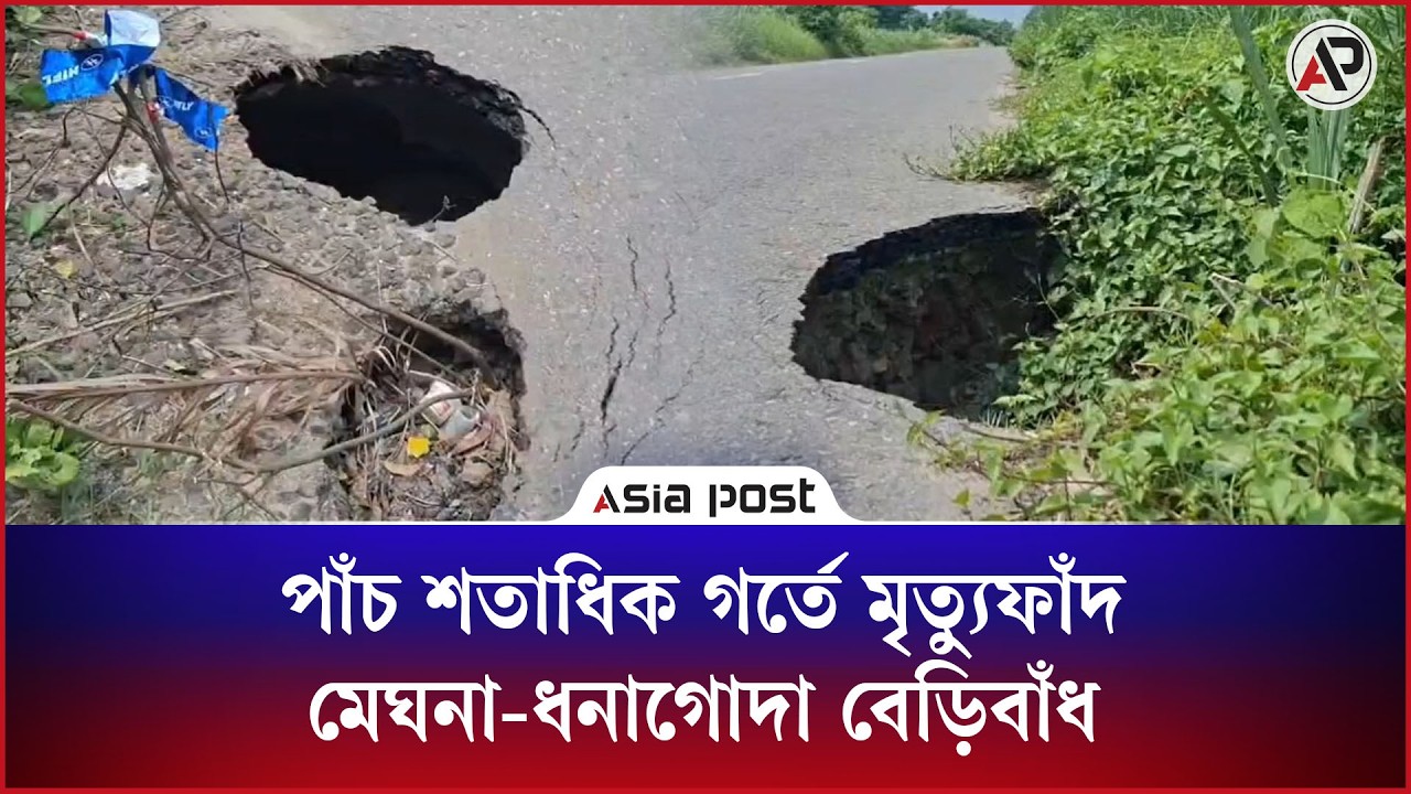 মৃত্যু‌ফাঁদে মেঘনা-ধনাগোদা বেড়িবাঁধ, পাঁচ শতাধিক গর্তে ঝুঁকিতে লাখো মানুষ