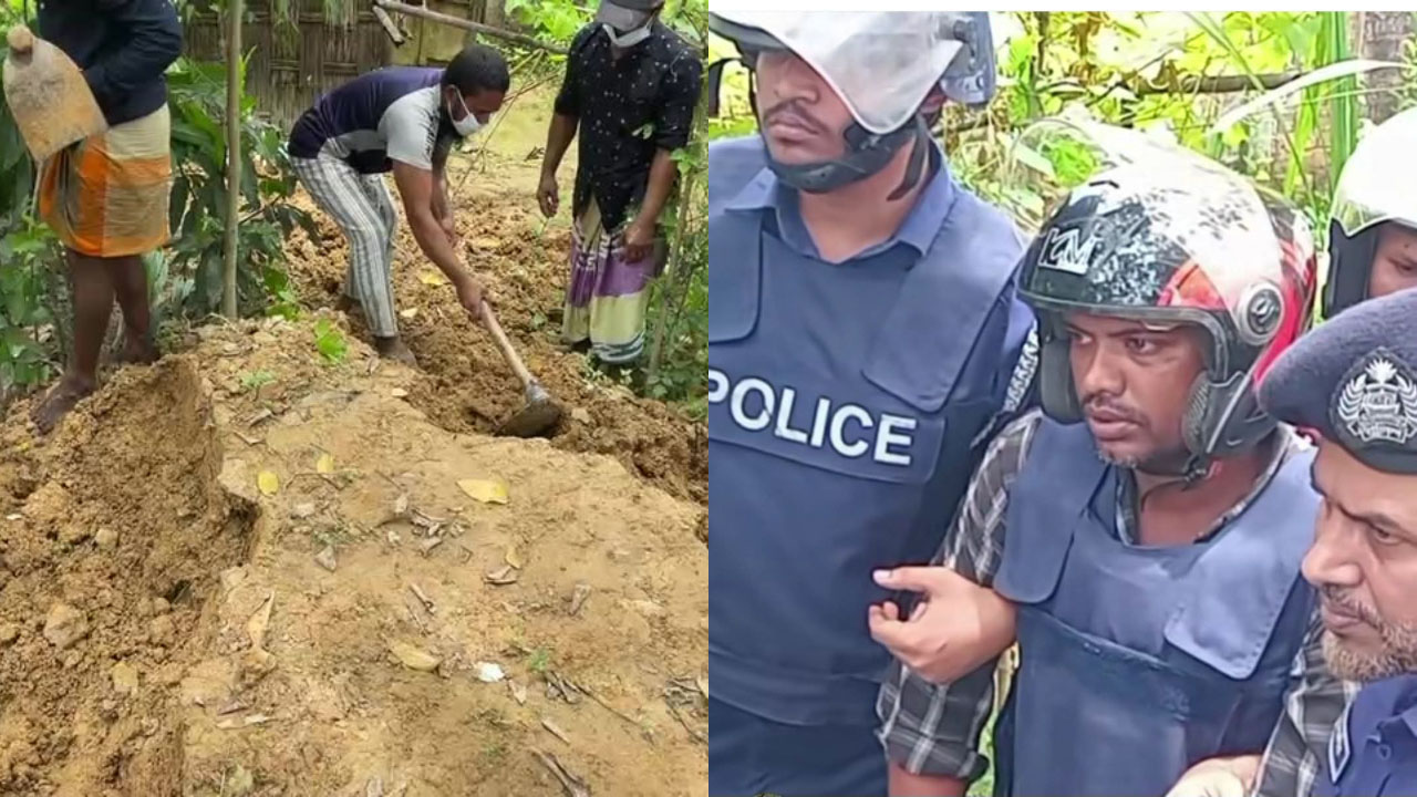 স্ত্রীকে হত্যার পর উঠানে মাটিচাপা, নিখোঁজের জিডি করতে গিয়ে ধরা স্বামী
