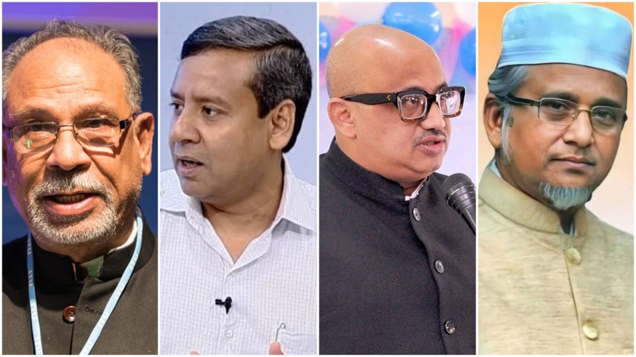 আব্দুল লতিফ সিদ্দিকী, গোলাম মাওলা রনি, ডা. মুরাদ হাসান ও গাজী নজরুল ইসলাম। ছবি : সংগৃহীত