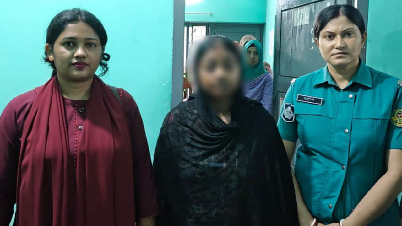 গ্রেপ্তার আরিফা ইয়াসমিন সিমা। ছবি : সংগৃহীত