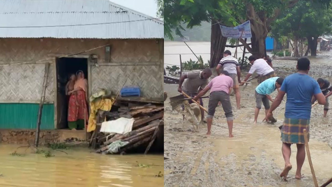 বন্যার পর রাঙামাটিতে নতুন সংকট খাদ্য ও গ্যাস