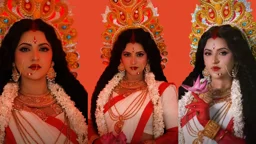 দেবী দুর্গারূপে নজর কাড়লেন পরী মণি