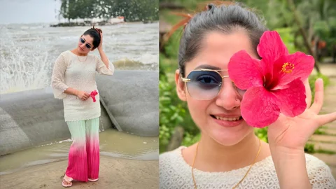 সমুদ্র পাড়ে জীবনের প্রেমে মজেছেন পূজা চেরী