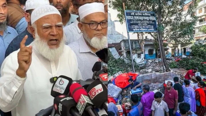 ভাঙচুর হওয়া রাড্ডা হাসপাতালে ৫০ লাখ টাকা অনুদানের ঘোষণা জামায়াত আমিরের