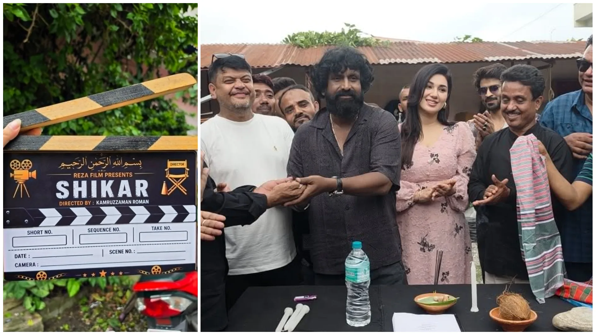 নেপালে অপু বিশ্বাস ও মুর্তজা পলাশের ‘শিকার’-এর মহরত