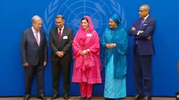 জাতিসংঘ মহাসচিবের স্বাগত প্রাতরাশে অংশ নিলেন প্রধানমন্ত্রী