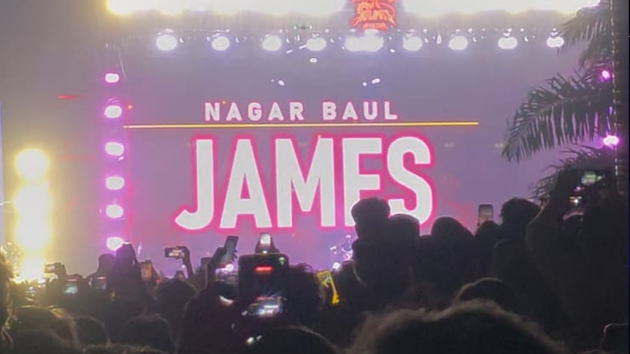 কনসার্টের প্রধান আকর্ষণ ছিল ব্যান্ড নগর বাউল জেমস।