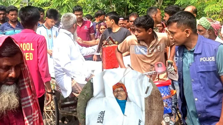 সড়কে হঠাৎ বিকল ‘পাখিভ্যানে’ বাসের ধাক্কা, নিহত ২