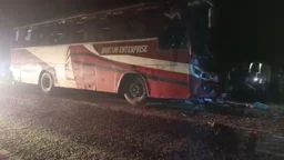 মধুখালীতে বাস-ট্রাক সংঘর্ষে সুপারভাইজার নিহত, আহত ২০