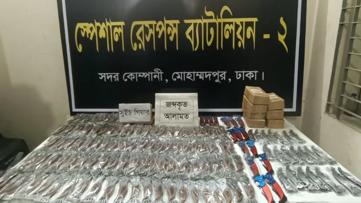 কেরানীগঞ্জে বাসা থেকে ২১৬ চাকু জব্দ, গ্রেপ্তার ১