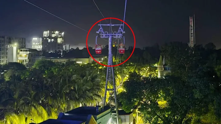 বগুড়ার মম ইনে কেবল কারে পর্যটকের ভয়াবহ একঘণ্টা