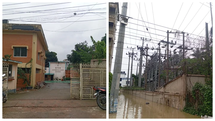বিপজ্জনক অবস্থায় বান্দরবানের প্রধান বিদ্যুৎ অফিস, দুর্ঘটনার শঙ্কা