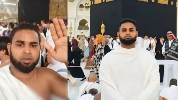 কাবাঘর সাক্ষী রেখে বিএনপির রাজনীতি ছাড়ার ঘোষণা যুবকের
