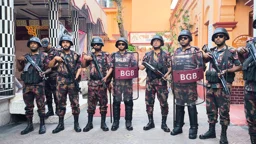 পূজার নিরাপত্তায় জামালপুরে ৮ প্লাটুন বিজিবি