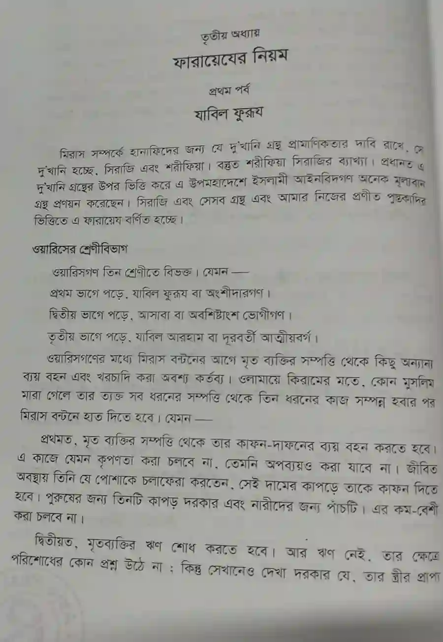 বইটি থেকে লেখার অংশ বিশেষ, পৃষ্ঠা: ২০। ছবি: এশিয়া পোস্ট